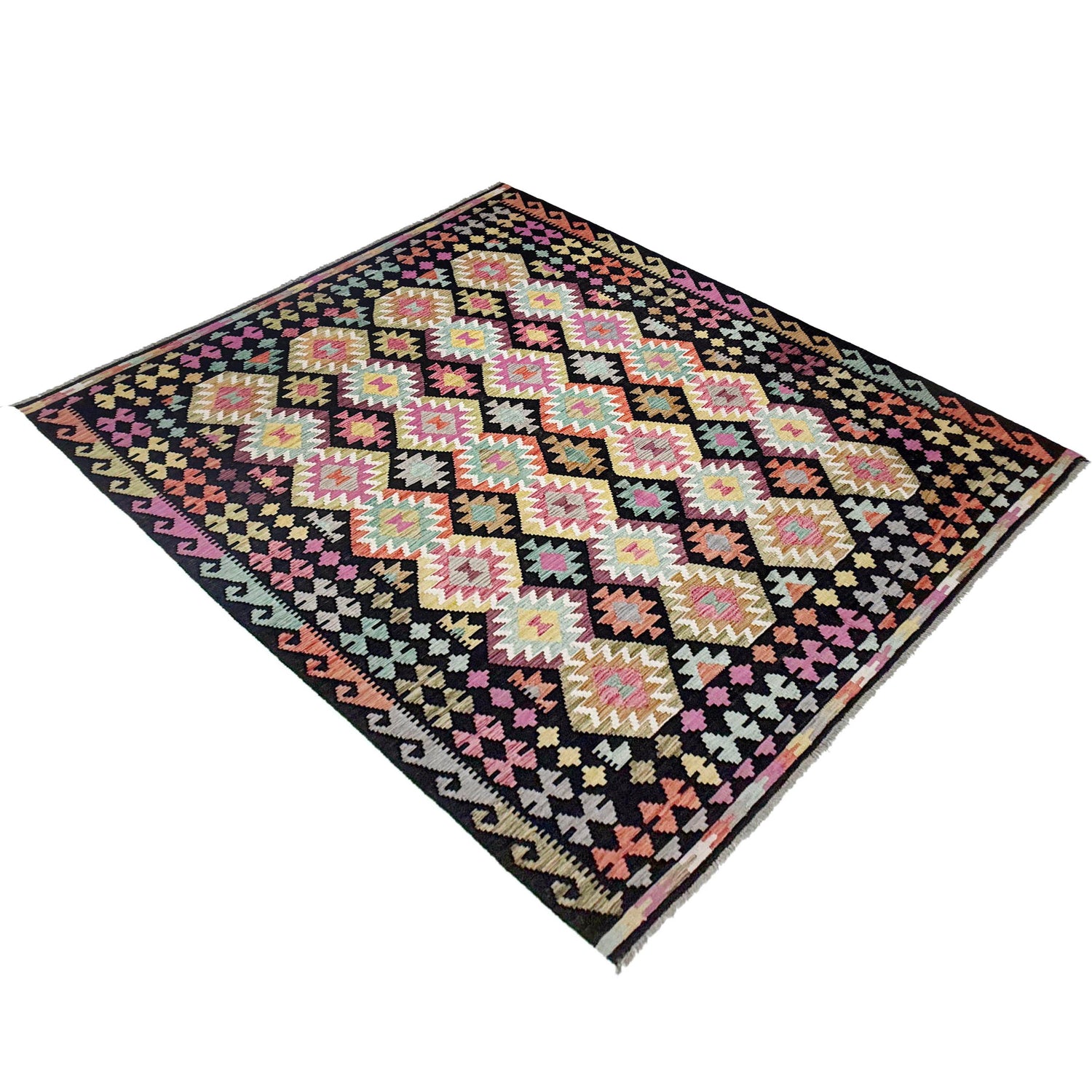 Medium Size Chobi Kilim 6' 8" x 9' 5" ft / 202 x 287 cm - No. R38748