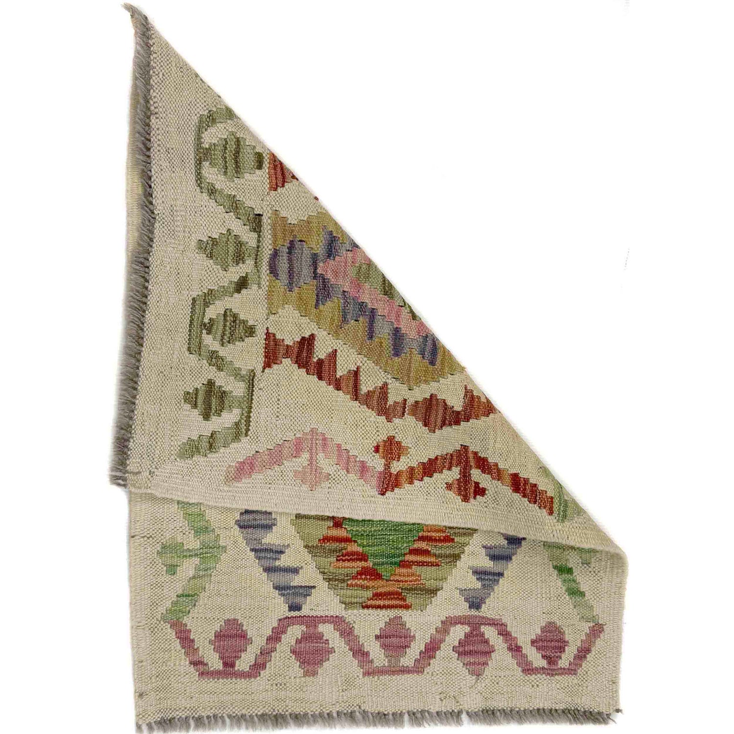Hand Knotted Flatweave Kilim 2' 0" x 2' 8" ft / 61 x 82 cm - No. R38770