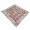 Handmade Turkish Design Wool Kilim 8' 0" x 11' 1" ft / 243 x 338 cm - No. R38774