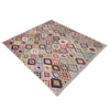 Multi Color ful Flat-Weave Wool Kilim 8' 2" x 9' 10" ft / 250 x 300 cm - No. R38777