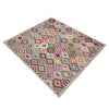 Multi Color ful Flat-Weave Wool Kilim 8' 2" x 9' 10" ft / 250 x 300 cm - No. R38777