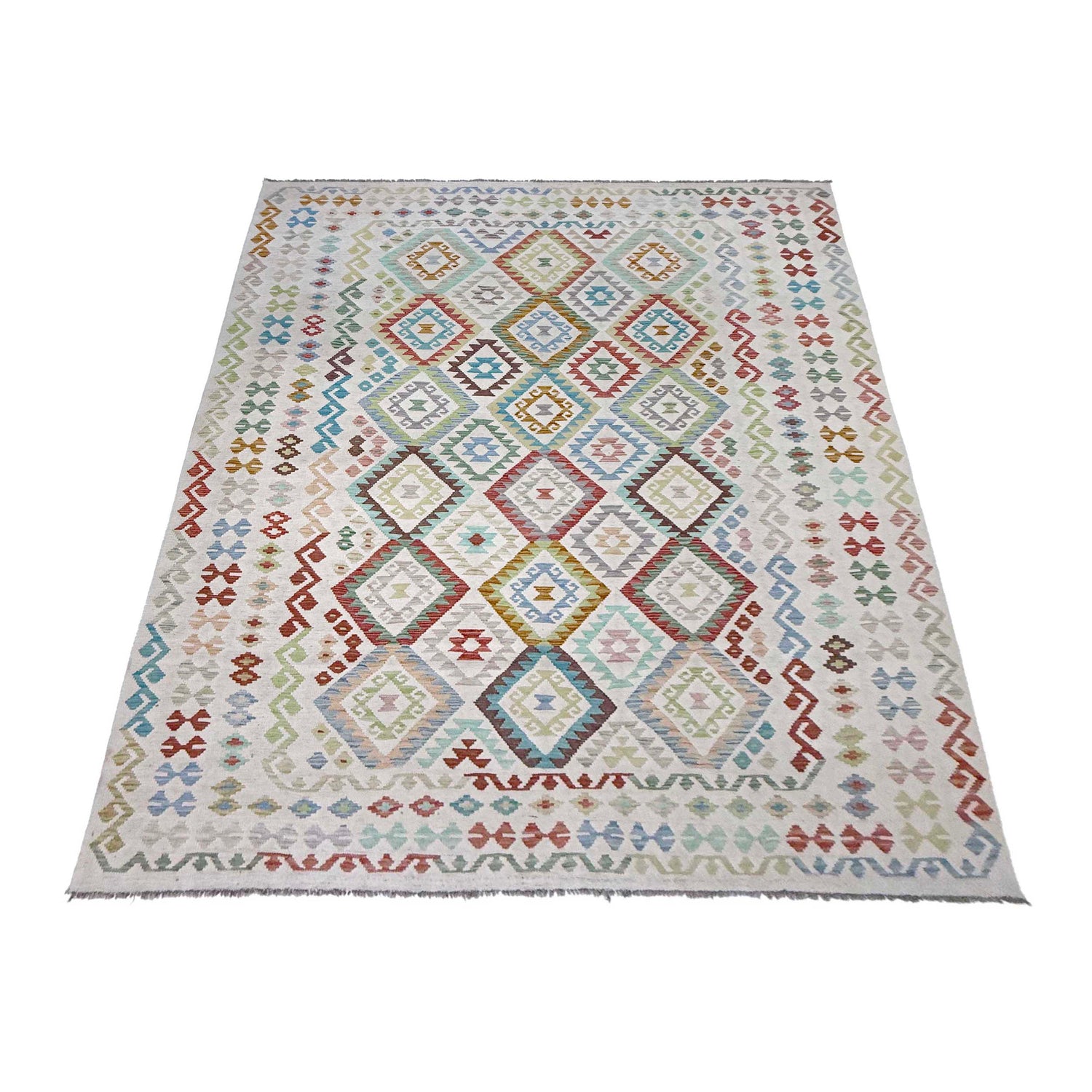 Handmade Vegetable Kilim 8' 8" x 11' 6" ft / 263 x 350 cm - No. R38779