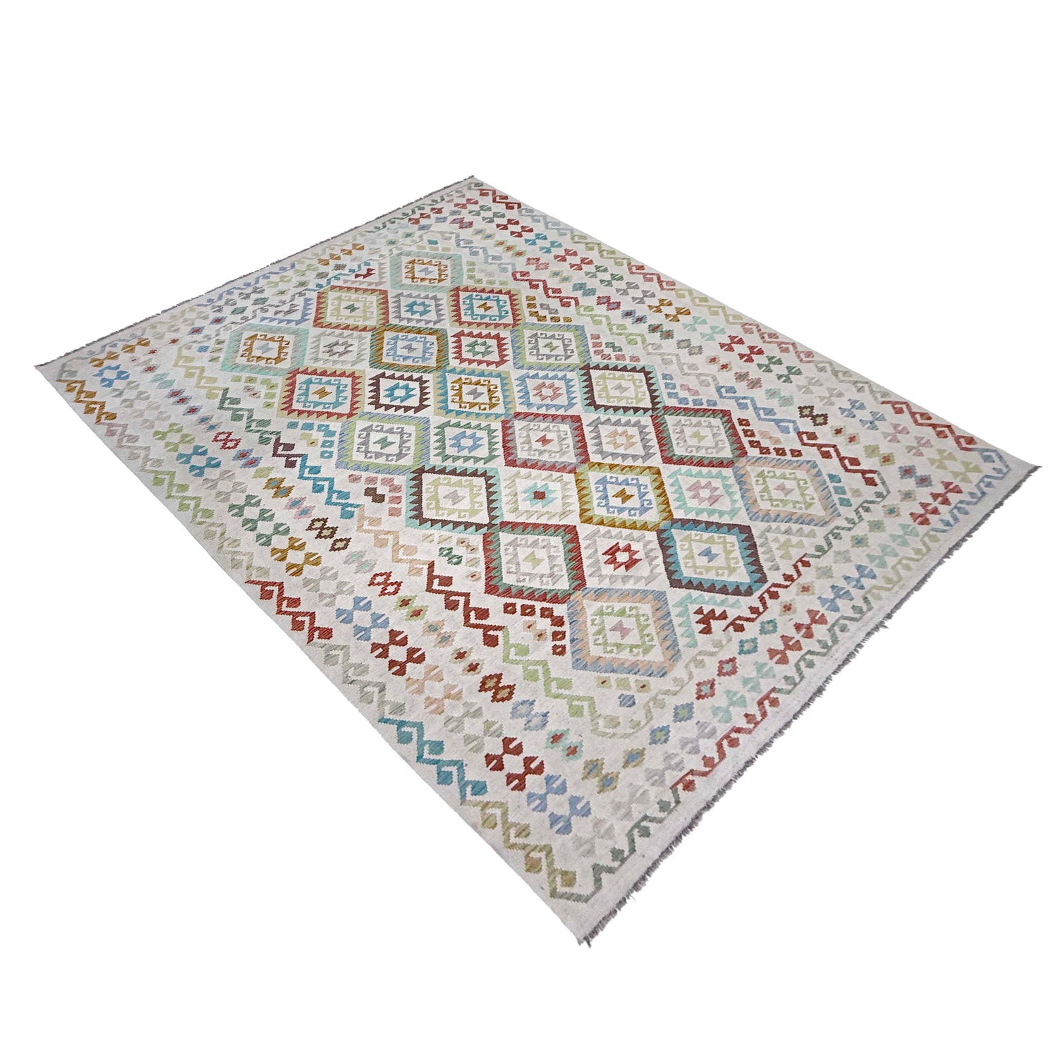 Handmade Vegetable Kilim 8' 8" x 11' 6" ft / 263 x 350 cm - No. R38779
