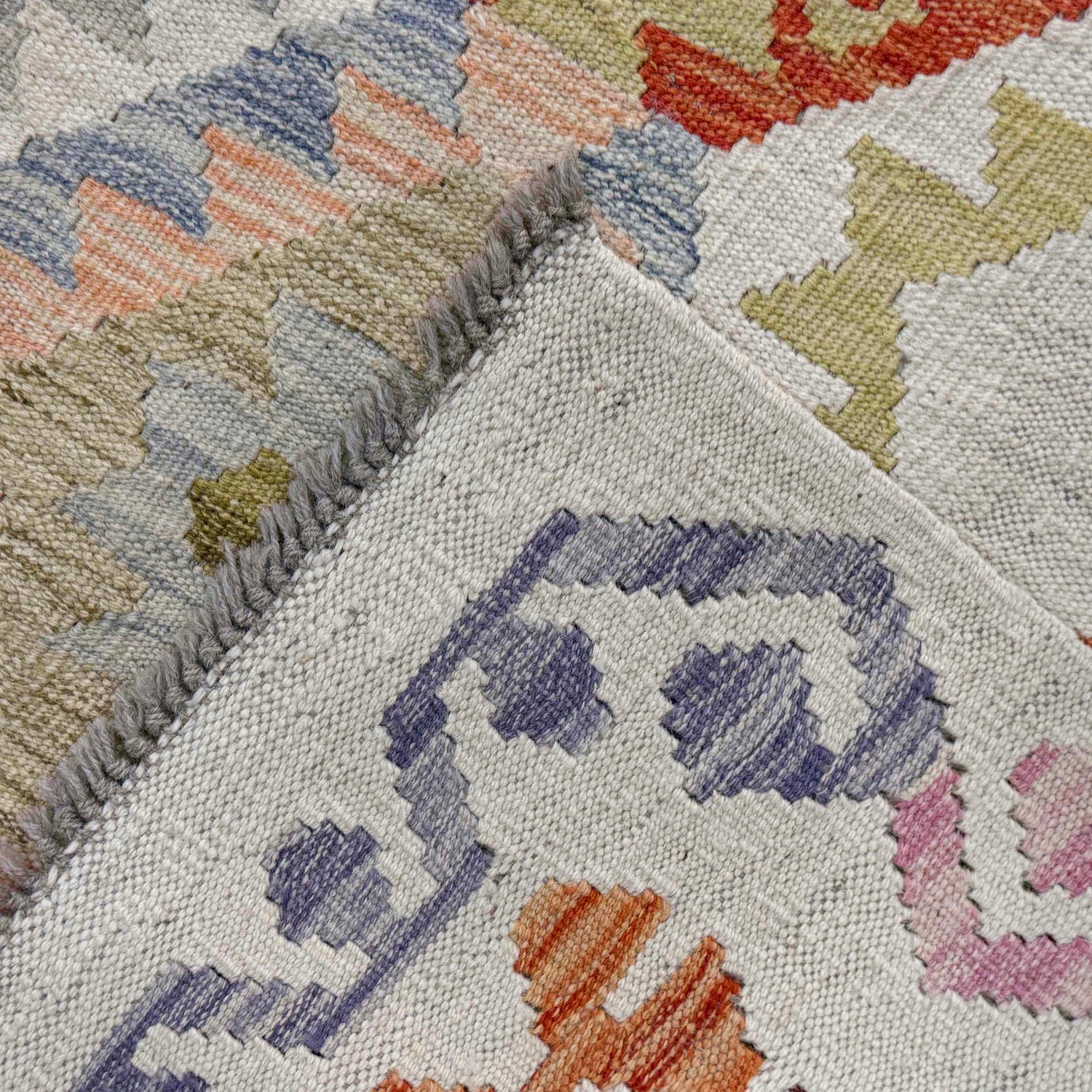 Handmade Vegetable Kilim 8' 10" x 9' 3" ft / 269 x 283 cm - No. R38782