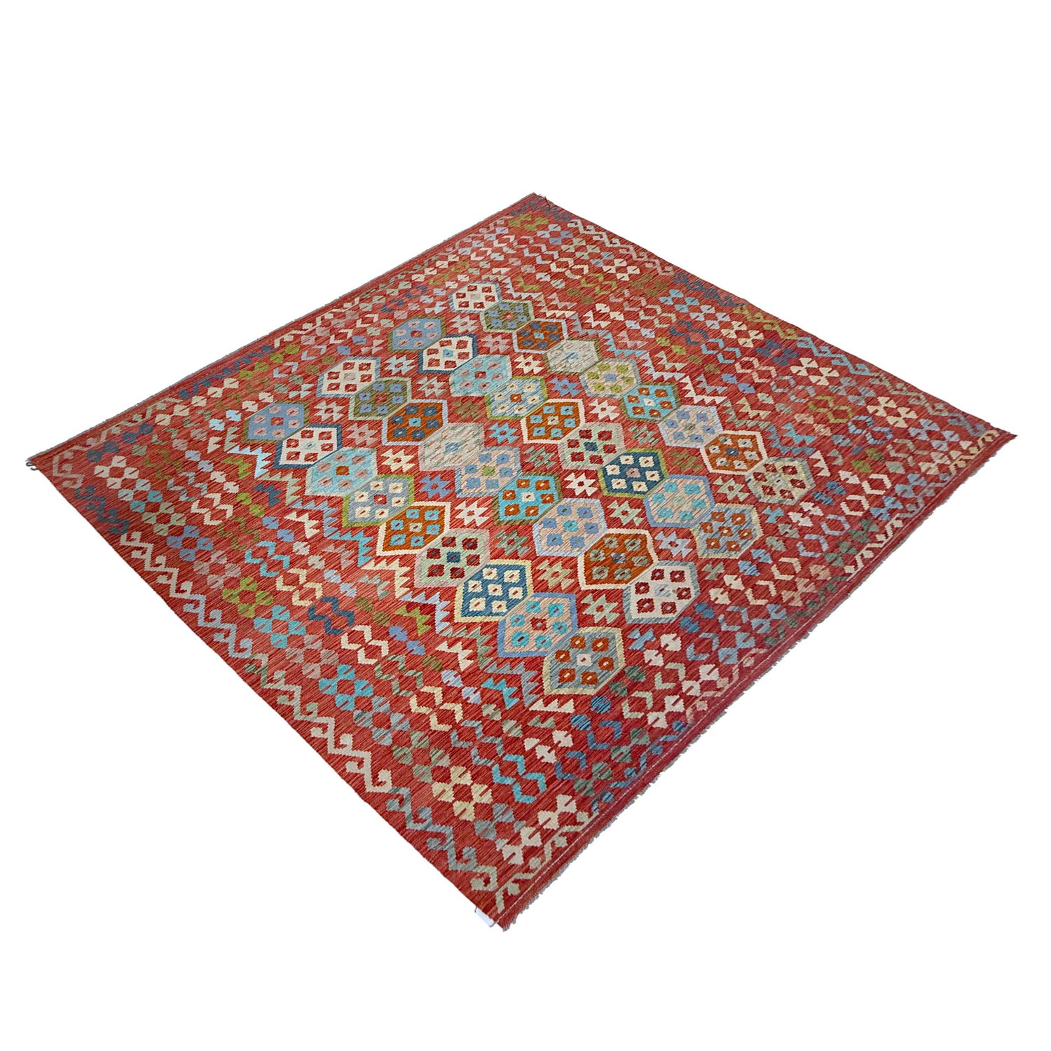 Handmade Vegetable Kilim 8' 0" x 10' 0" ft / 244 x 306 cm - No. R38783