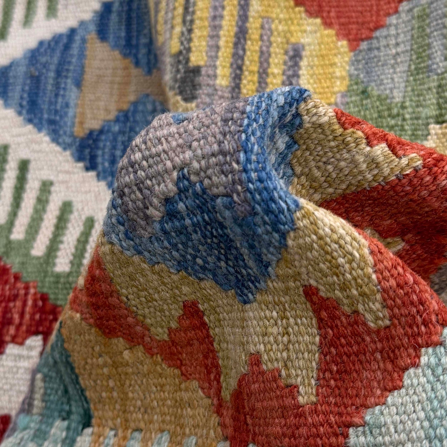 Handmade Vegetable Kelim 8' 0" x 9' 11" ft / 243 x 303 cm - No. R38785