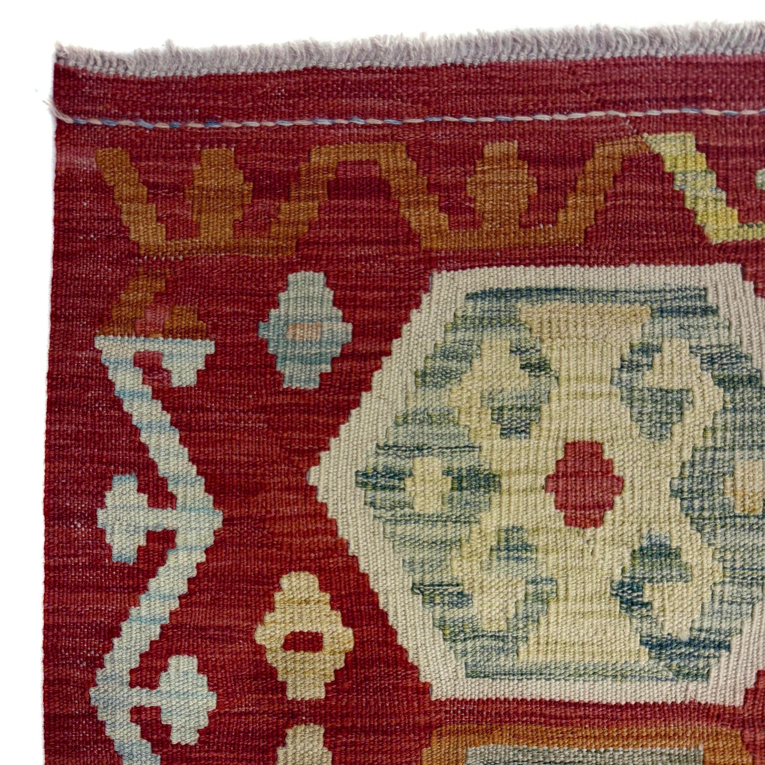 Handmade Afghan Vegetable Kilim 8' 2" x 11' 2" ft / 250 x 340 cm - No. R38786