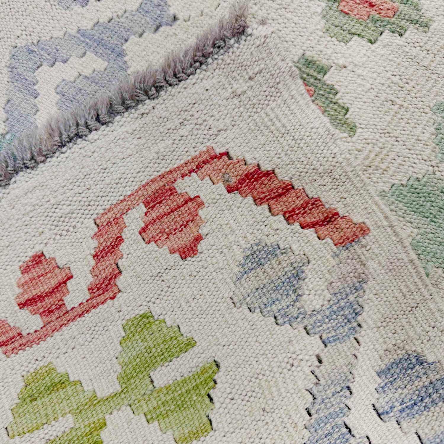 Hand Knotted Afghan Style Kilim 8' 8" x 11' 7" ft / 264 x 352 cm - No. R38787