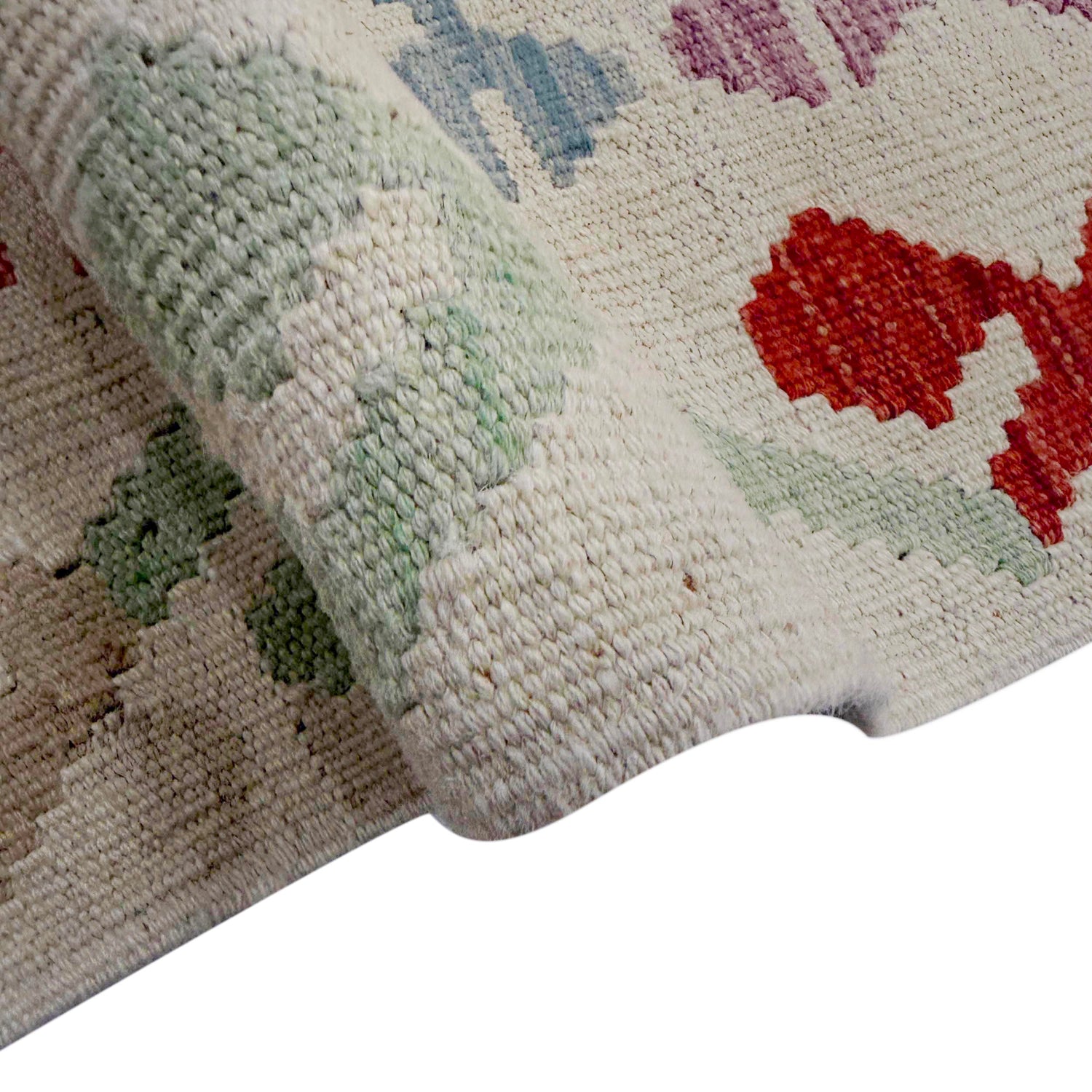 Hand Knotted Afghan Style Kilim 8' 8" x 11' 7" ft / 264 x 352 cm - No. R38787