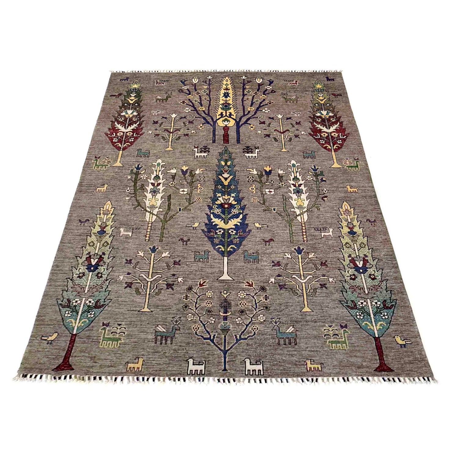 Modern Tree of Life Rug 5' 7" x 8' 0" ft / 169 x 243 cm - No. R38789