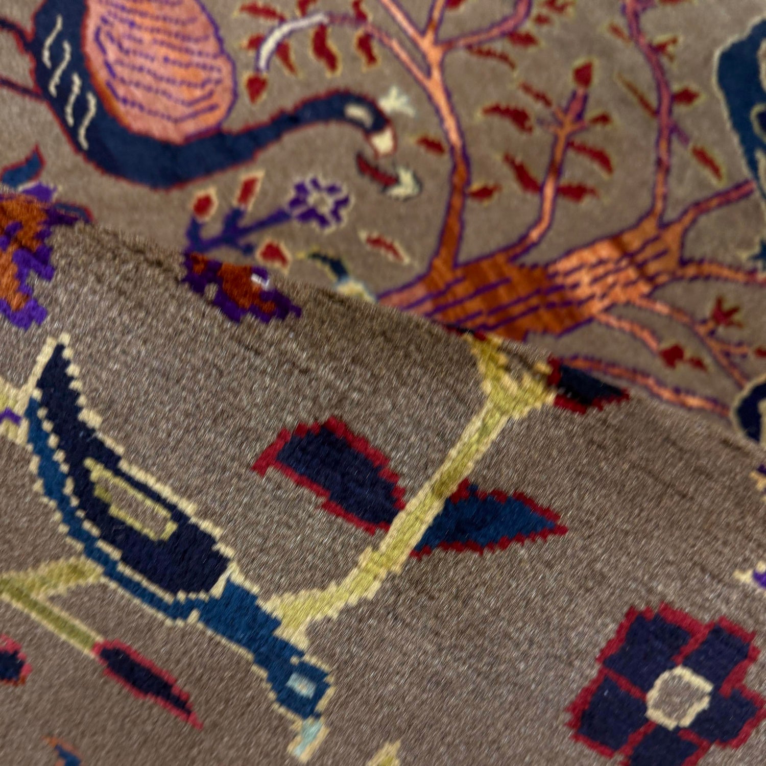 Contemporary Style Tree of Life Rug 3' 3" x 4' 6" ft / 98 x 138 cm - No. R38791