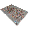 Gray Color Tree Of Life Area Rug 3' 5" x 5' 2" ft / 103 x 157 cm - No. R38794