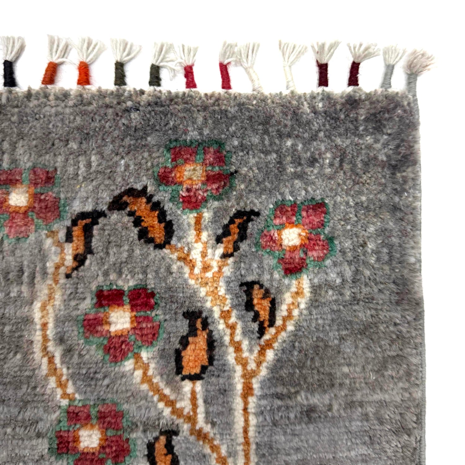 Gray Color Tree Of Life Area Rug 3' 5" x 5' 2" ft / 103 x 157 cm - No. R38794