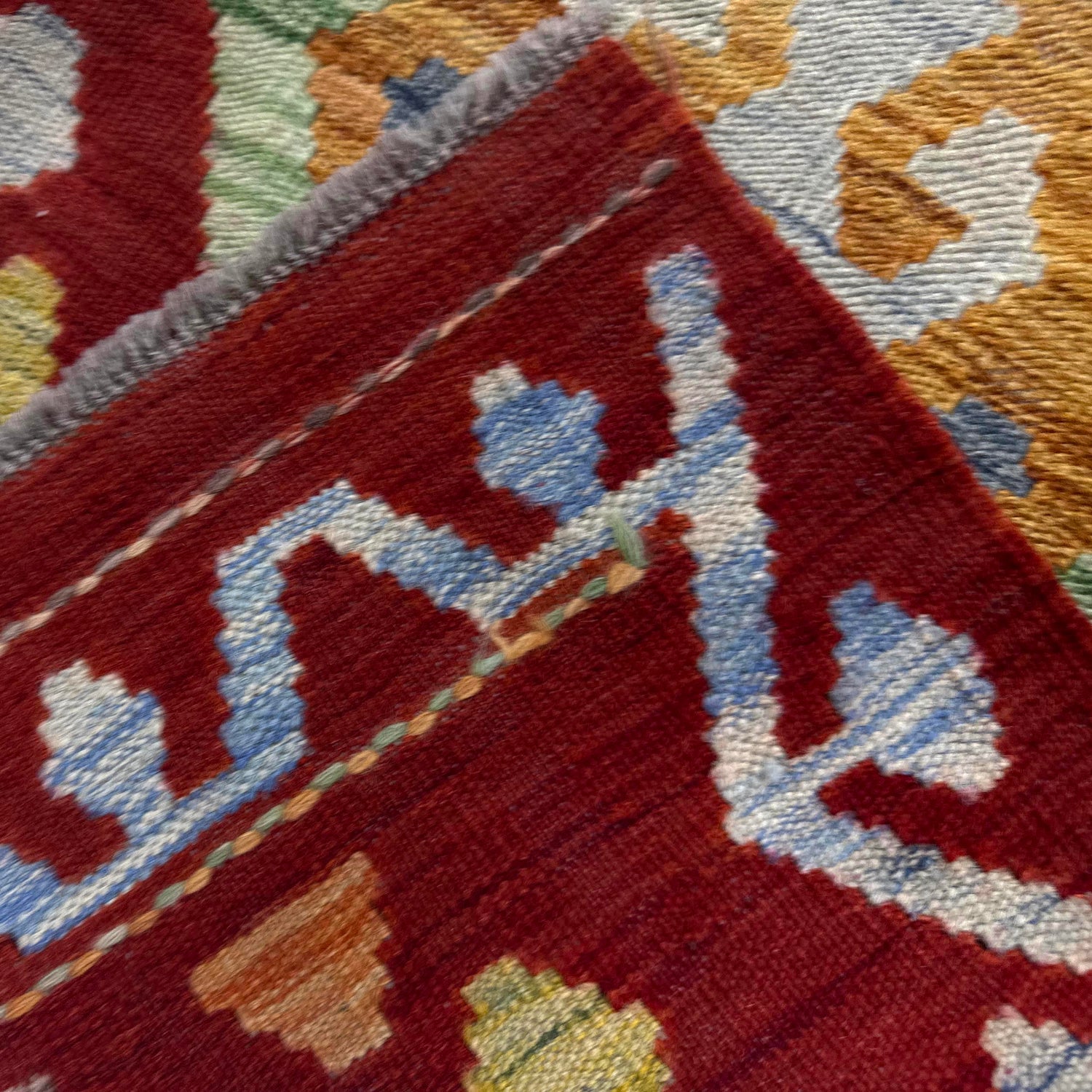 Hand Knotted Afghan Style Kilim 8' 2" x 11' 7" ft / 250 x 352 cm - No. R38796