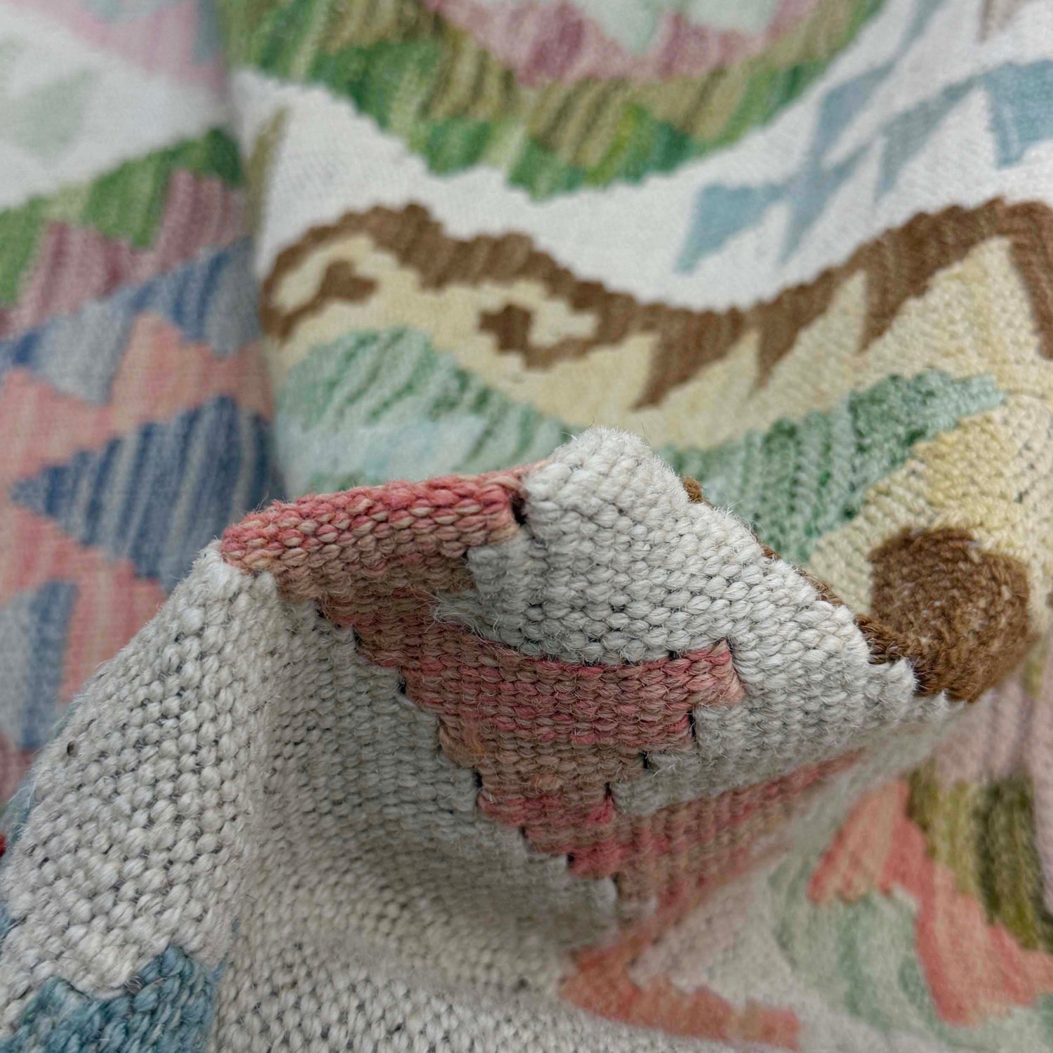 Hand Knotted Flatweave Kilim 8' 5" x 11' 2" ft / 257 x 340 cm - No. R38802