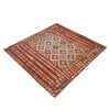Hand Knotted Afghan Style Kilim 8' 0" x 9' 5" ft / 245 x 286 cm - No. R38804