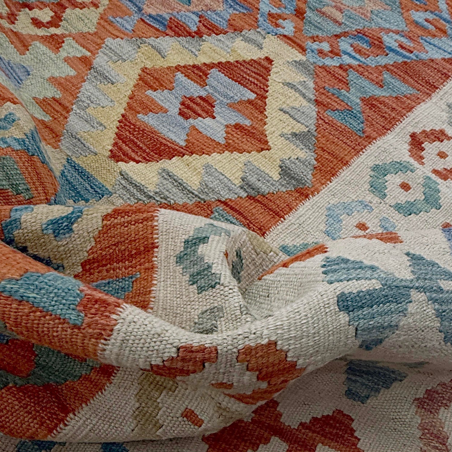 Handmade Vegetable Kilim 7' 11" x 11' 1" ft / 242 x 338 cm - No. R38805