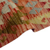 Multi Color ful Flat-Weave Wool Kilim 5' 9" x 7' 11" ft / 175 x 242 cm - No. R38807