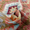 Multi Color ful Flat-Weave Wool Kilim 5' 9" x 7' 11" ft / 175 x 242 cm - No. R38807