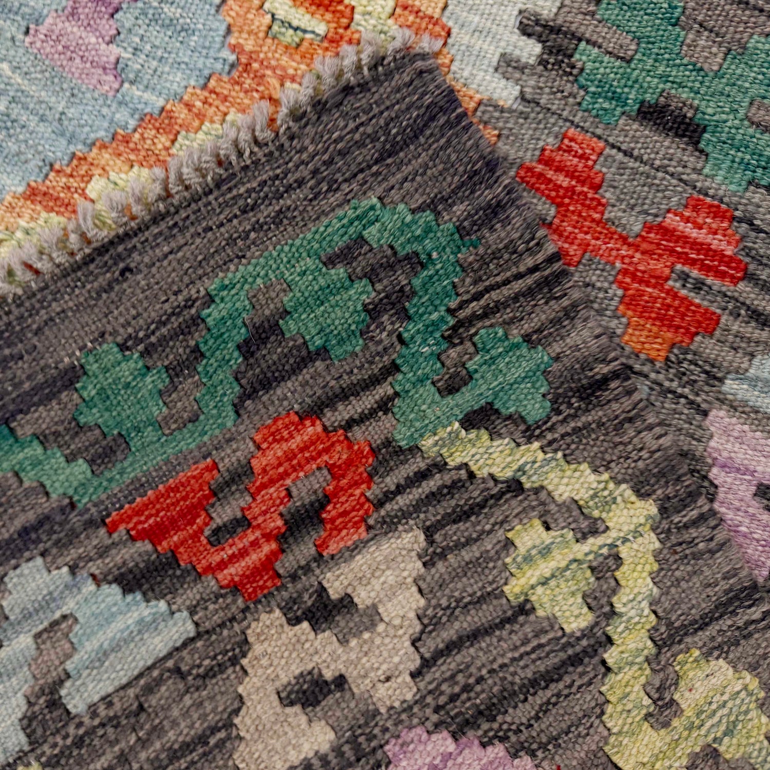 Handmade Vegetable Kilim 5' 7" x 8' 0" ft / 170 x 243 cm - No. R38809