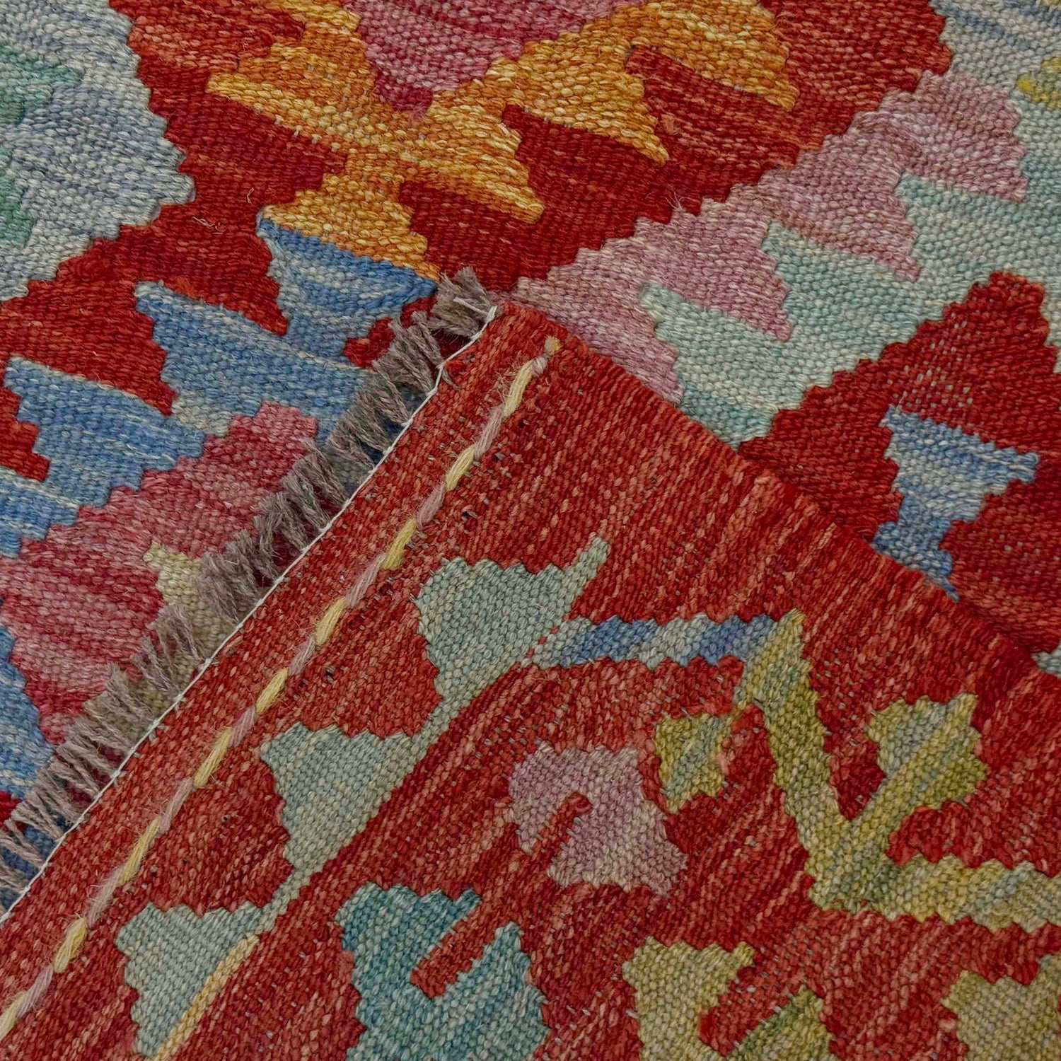 Handmade Vegetable Kilim 4' 9" x 6' 5" ft / 145 x 196 cm - No. R38810