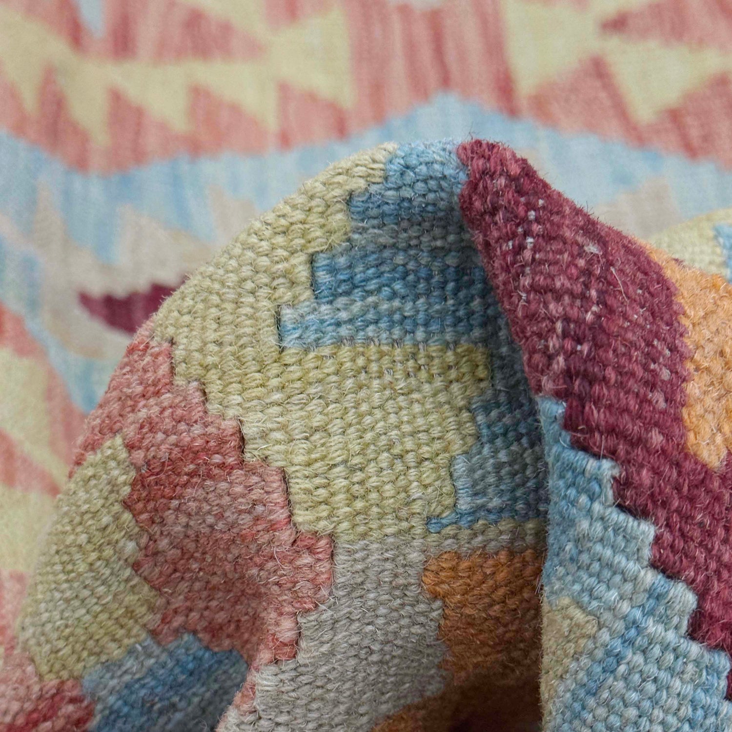 Handmade Vegetable Kelim 4' 7" x 6' 6" ft / 140 x 198 cm - No. R38811