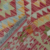 Hand Knotted Afghan Style Kilim 4' 4" x 7' 2" ft / 131 x 218 cm - No. R38812