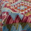 Hand Knotted Afghan Style Kilim 4' 4" x 7' 2" ft / 131 x 218 cm - No. R38812