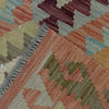 Hand Woven Wool Kelim 4' 7" x 6' 2" ft / 140 x 189 cm - No. R38813