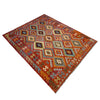 Handmade Turkish Design Wool Kilim 5' 3" x 6' 8" ft / 159 x 202 cm - No. R38814