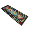 Hand Knotted Afghan Style Kilim Runner 2' 2" x 6' 6" ft / 67 x 197 cm - No. R38817