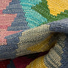 Hand Knotted Afghan Style Kilim Runner 2' 2" x 6' 6" ft / 67 x 197 cm - No. R38817
