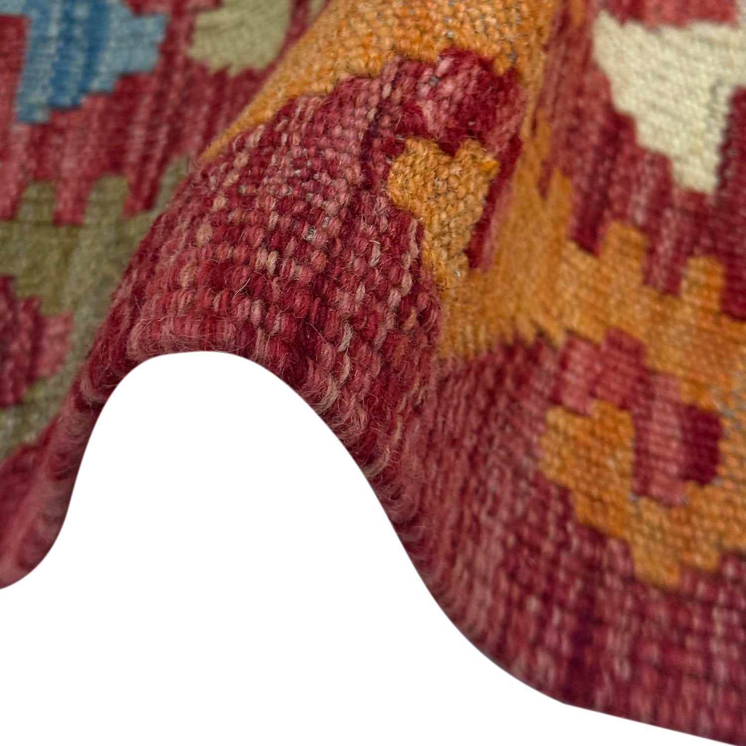 Hand Woven Wool Kelim 2' 10" x 4' 11" ft / 86 x 150 cm - No. R38819