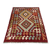 Hand Knotted Afghan Style Kilim 2' 9" x 4' 2" ft / 85 x 126 cm - No. R38821