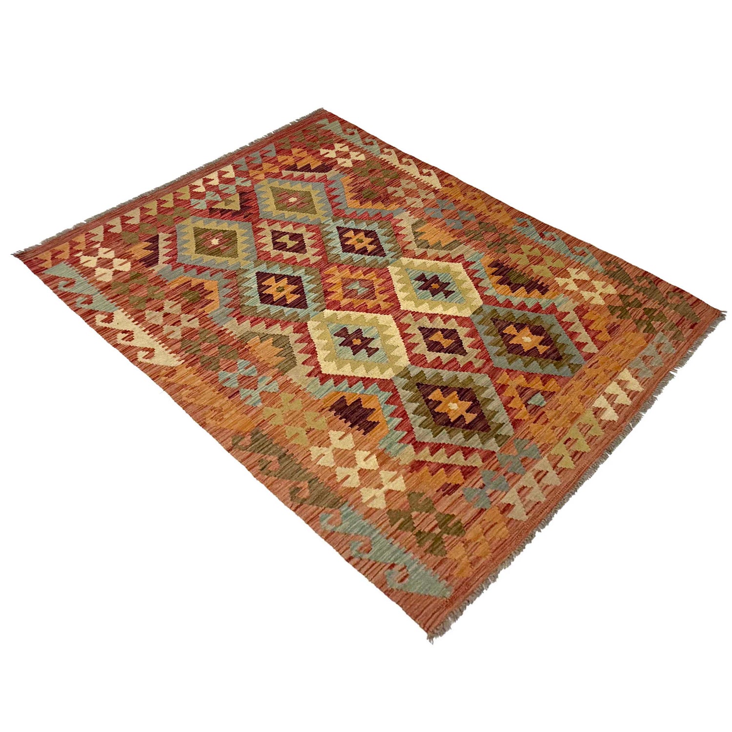 Small Size Chobi Kilim 4' 5" x 6' 4" ft / 135 x 194 cm - No. R38822