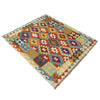 Handmade Turkish Design Wool Kilim 5' 0" x 6' 4" ft / 152 x 194 cm - No. R38941