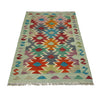 Handmade Turkish Design Wool Kilim 2' 6" x 4' 1" ft / 75 x 124 cm - No. R38948