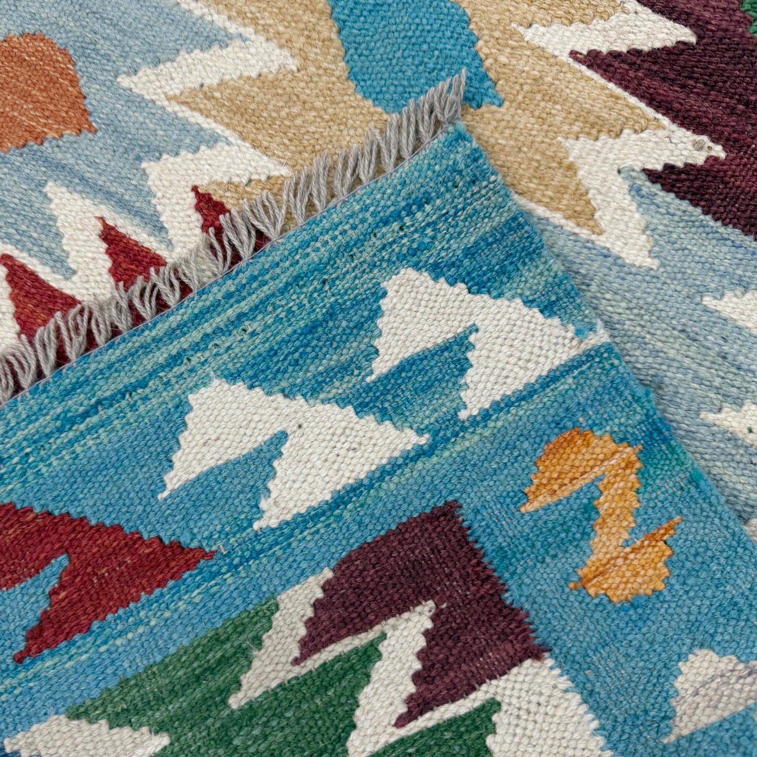 Hand Knotted Flatweave Kilim 2' 7" x 4' 1" ft / 80 x 124 cm - No. R38951