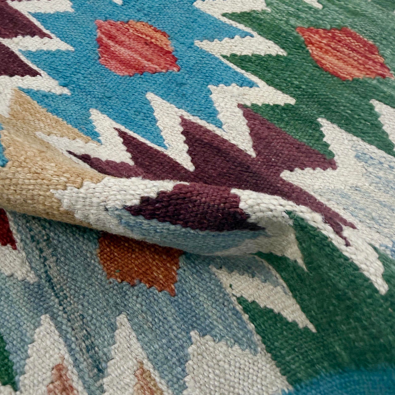 Hand Knotted Flatweave Kilim 2' 7" x 4' 1" ft / 80 x 124 cm - No. R38951