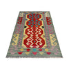 Handmade Afghan Vegetable Kilim 2' 8" x 4' 2" ft / 81 x 128 cm - No. R38952