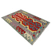 Handmade Afghan Vegetable Kilim 2' 8" x 4' 2" ft / 81 x 128 cm - No. R38952
