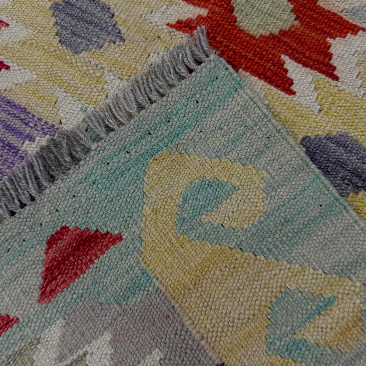 Hand Made Afghan Kilim 2' 6" x 4' 0" ft / 77 x 122 cm - No. R38953