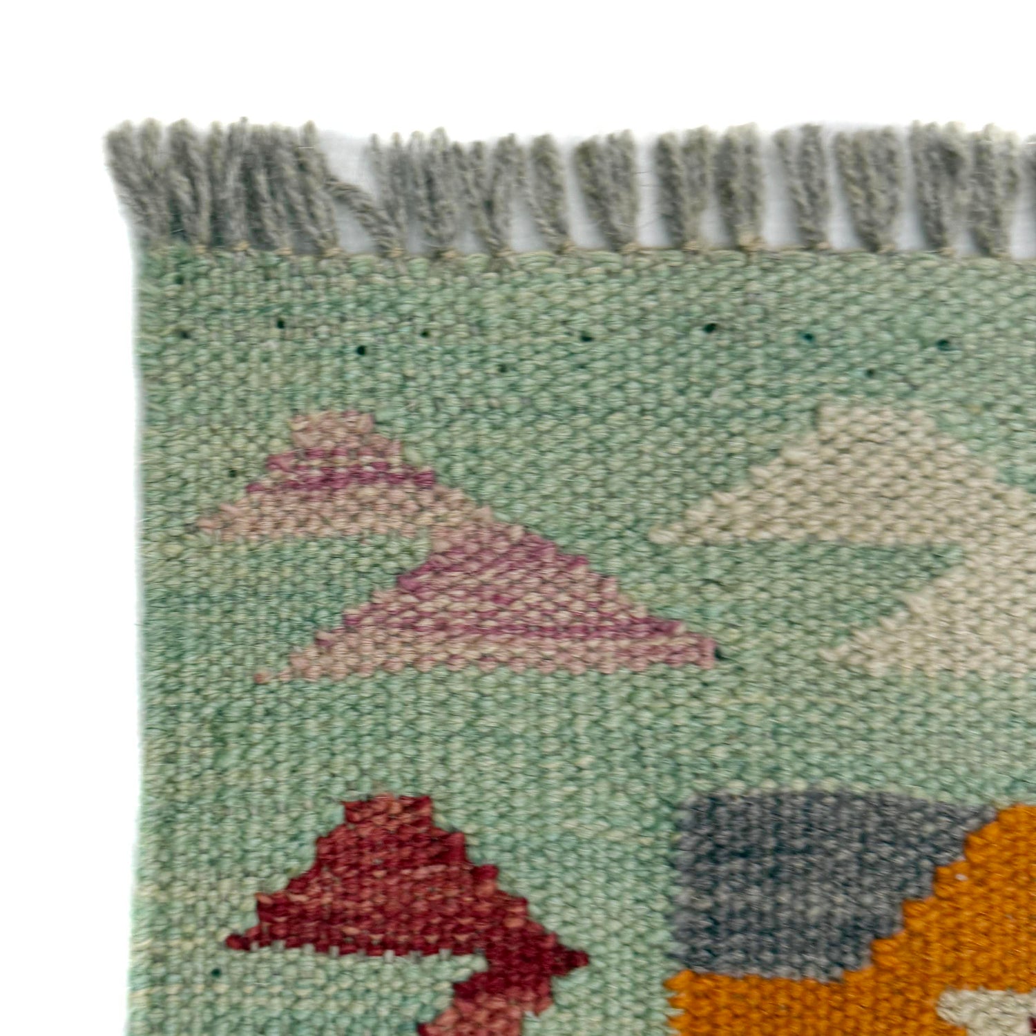 Multi Color ful Flat-Weave Wool Kilim 2' 6" x 4' 0" ft / 77 x 121 cm - No. R38954