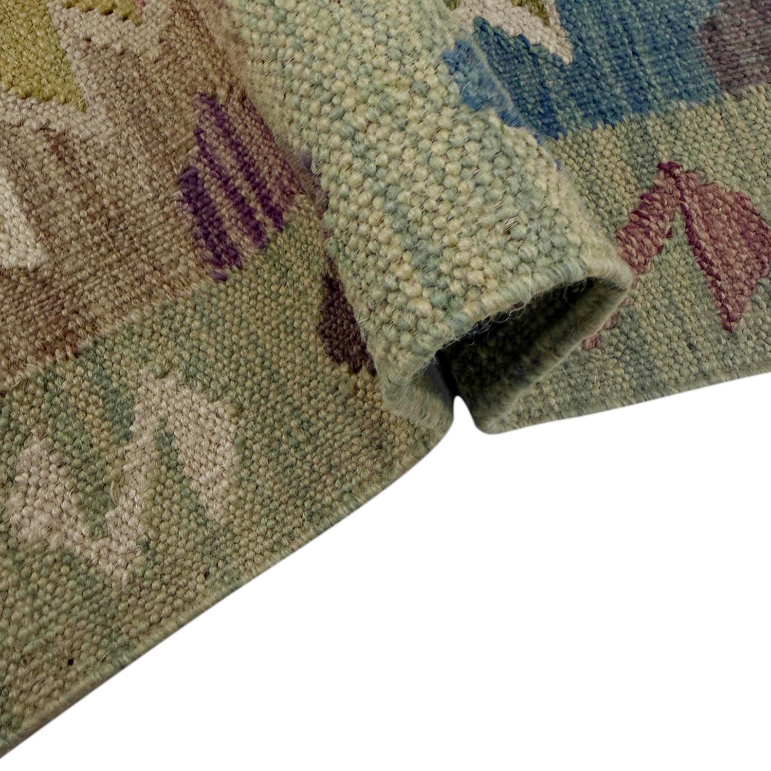 Multi Color ful Flat-Weave Wool Kilim 2' 6" x 4' 0" ft / 77 x 121 cm - No. R38954