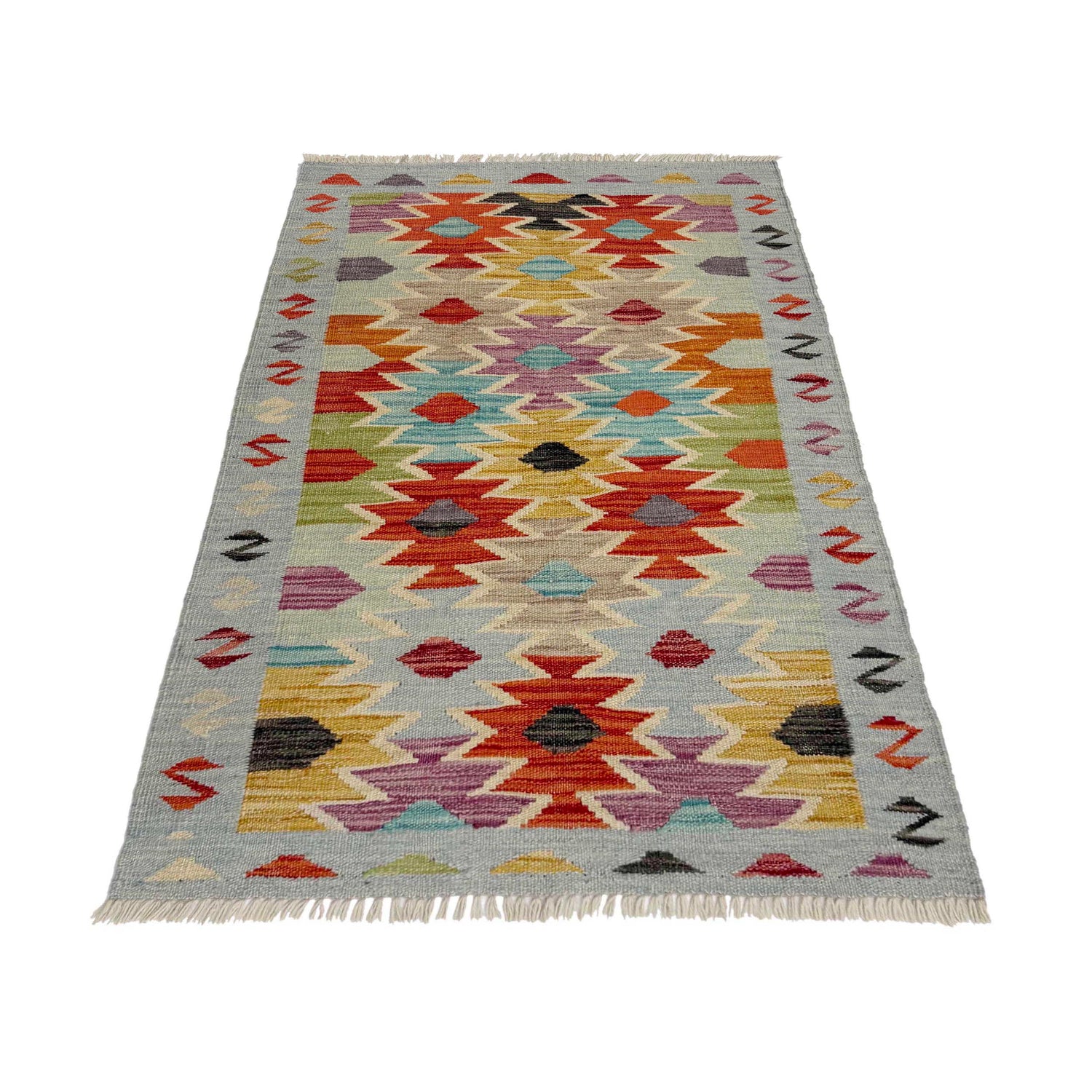 Handmade Vegetable Kilim 2' 6" x 4' 1" ft / 77 x 124 cm - No. R38955