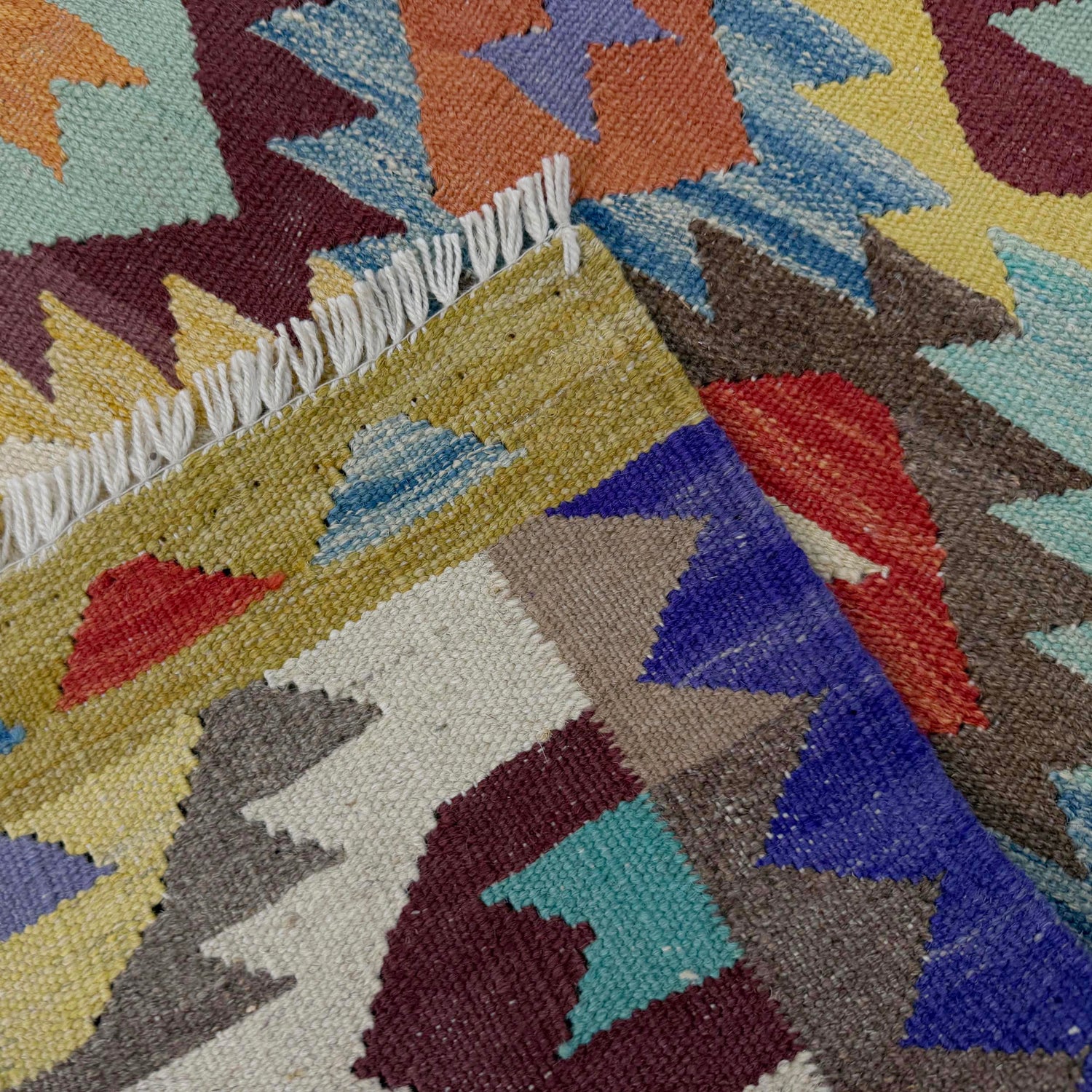 Handmade Vegetable Kelim 2' 7" x 4' 2" ft / 81 x 127 cm - No. R38956