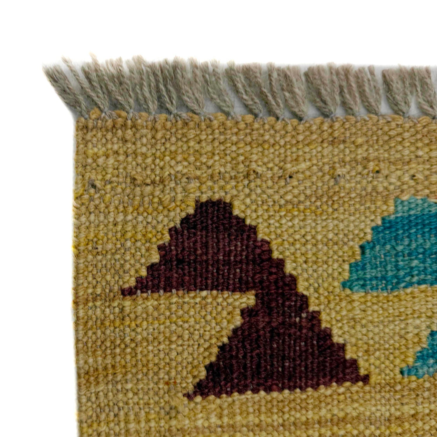 Hand Knotted Afghan Style Kilim 2' 6" x 4' 2" ft / 77 x 126 cm - No. R38957