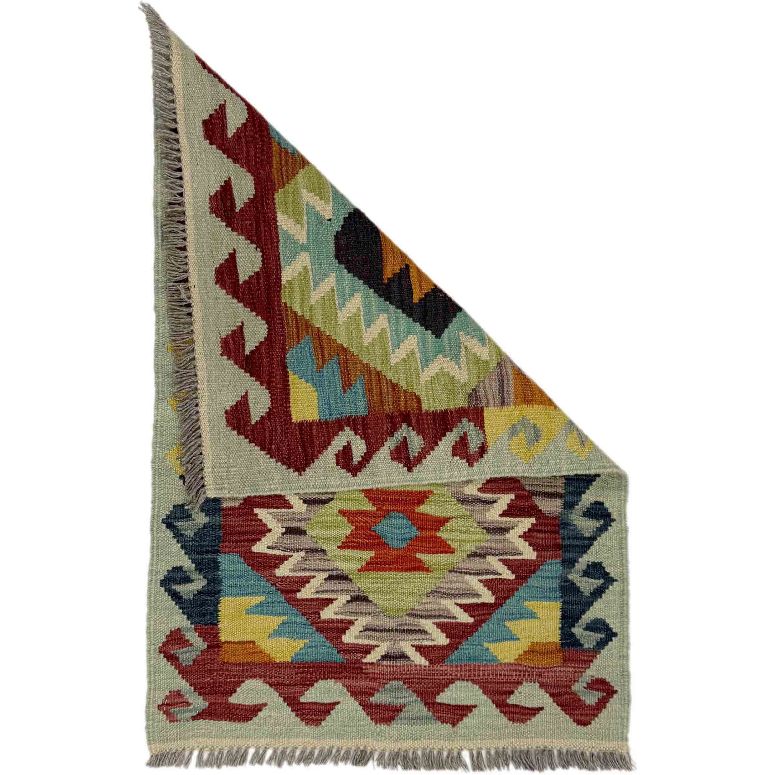 Multi Color Handmade Kilim Rug Turkish Afghan 2x3 Ft. – ALLRUGO