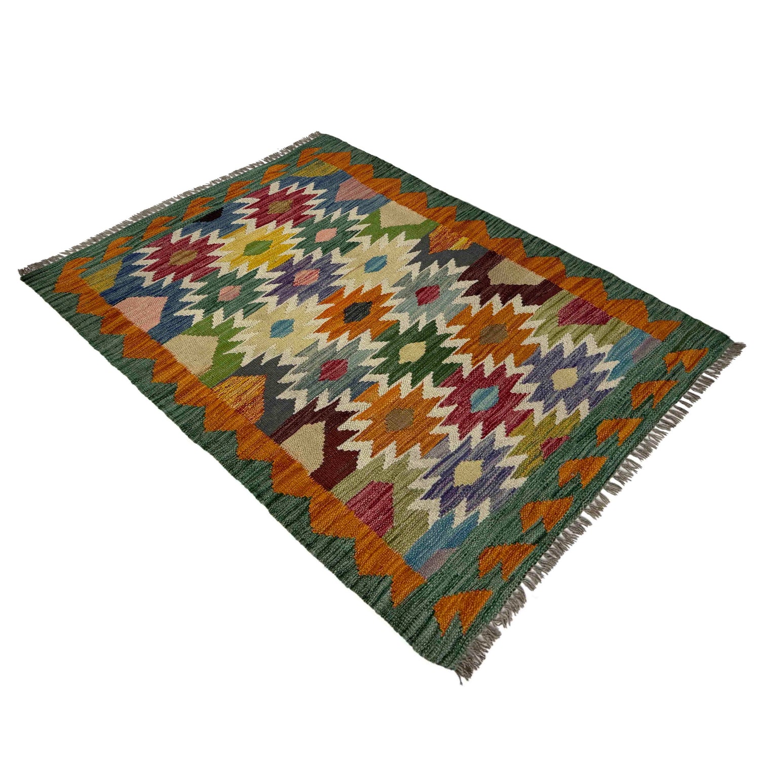 Hand Knotted Flatweave Kilim 2' 9" x 3' 7" ft / 83 x 110 cm - No. R38976