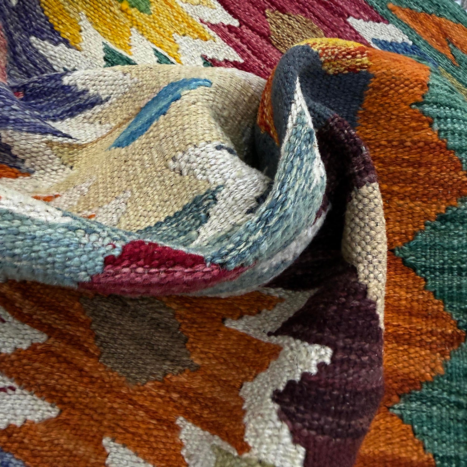Hand Knotted Flatweave Kilim 2' 9" x 3' 7" ft / 83 x 110 cm - No. R38976
